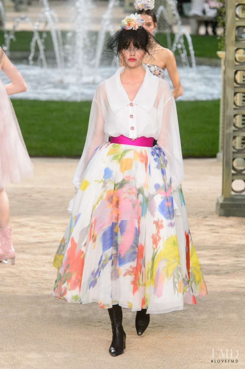 Vanessa Moody featured in  the Chanel Haute Couture fashion show for Spring/Summer 2018