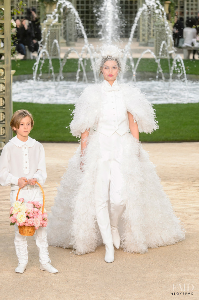 Luna Bijl featured in  the Chanel Haute Couture fashion show for Spring/Summer 2018