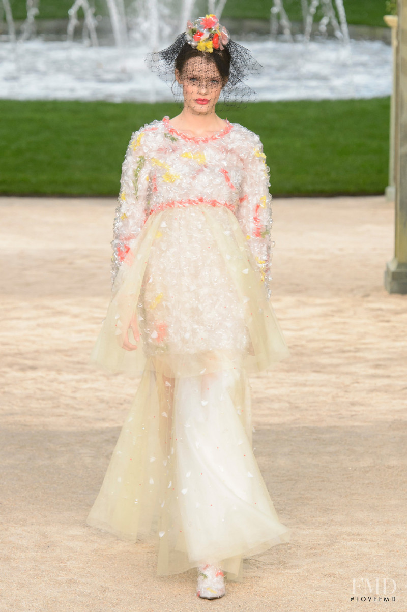 Kris Grikaite featured in  the Chanel Haute Couture fashion show for Spring/Summer 2018