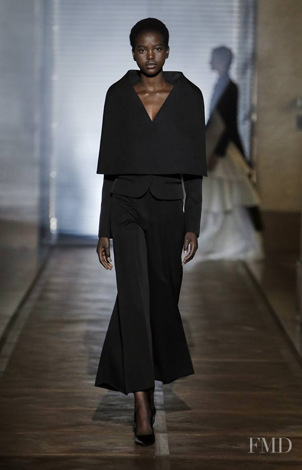 Adut Akech Bior featured in  the Givenchy Haute Couture fashion show for Spring/Summer 2018