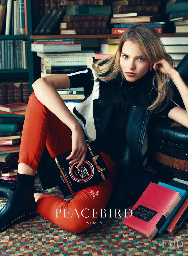 Sasha Luss featured in  the Peacebird advertisement for Autumn/Winter 2015