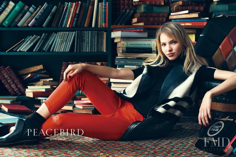 Sasha Luss featured in  the Peacebird advertisement for Autumn/Winter 2015