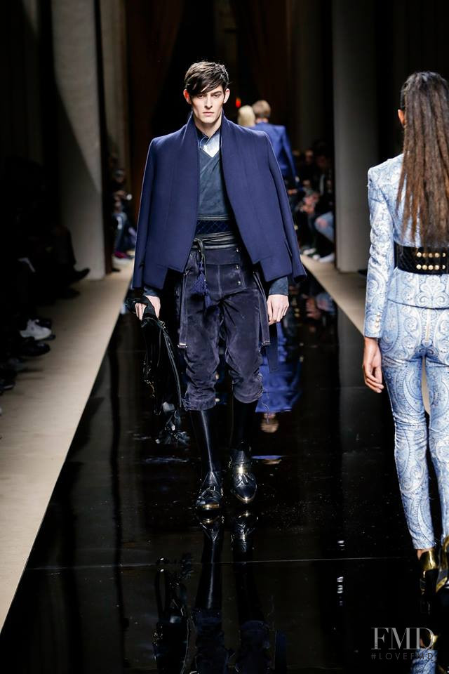 Rhys Pickering featured in  the Balmain fashion show for Autumn/Winter 2016