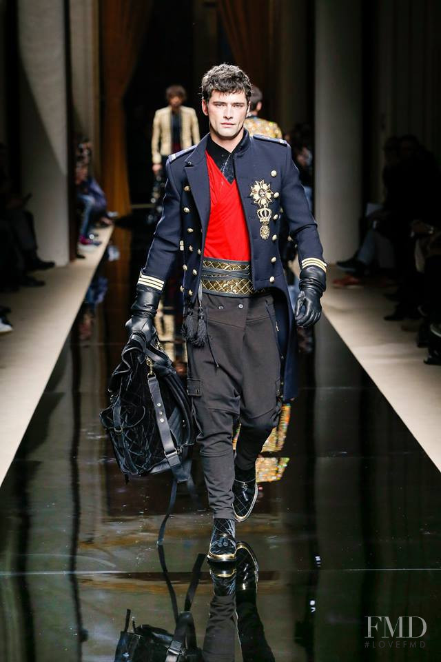 Sean OPry featured in  the Balmain fashion show for Autumn/Winter 2016