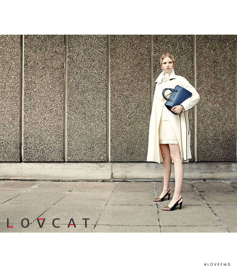 Sasha Luss featured in  the Lovcat advertisement for Autumn/Winter 2014