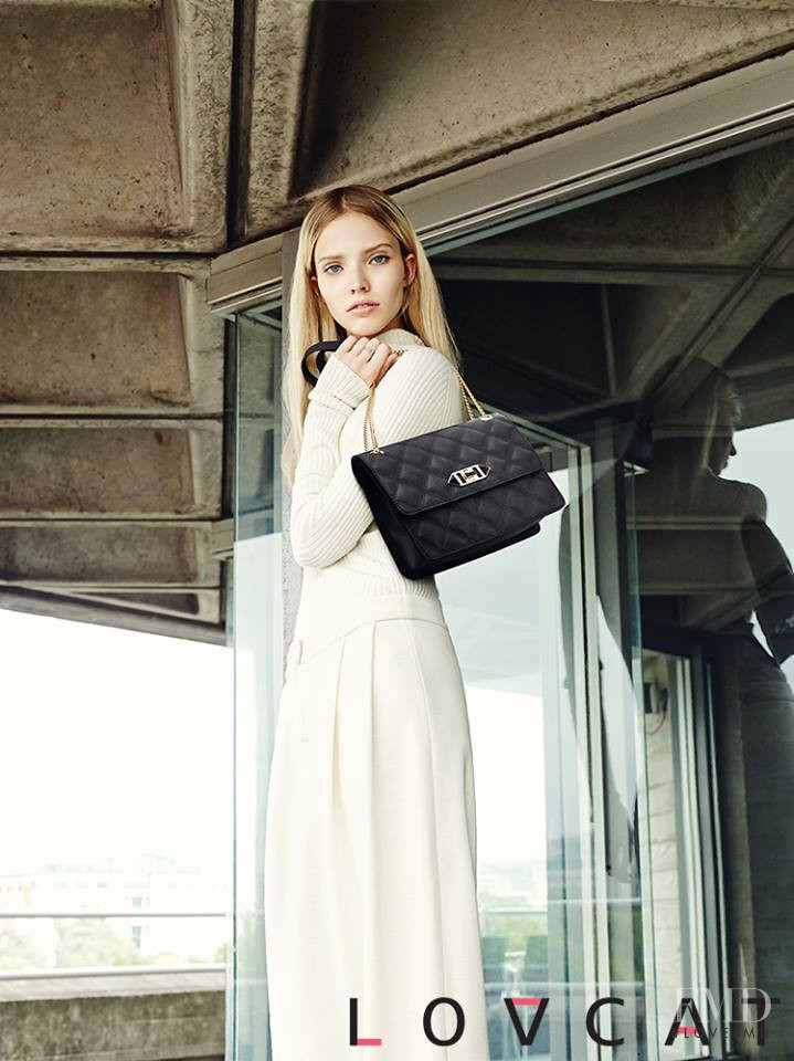 Sasha Luss featured in  the Lovcat advertisement for Autumn/Winter 2014