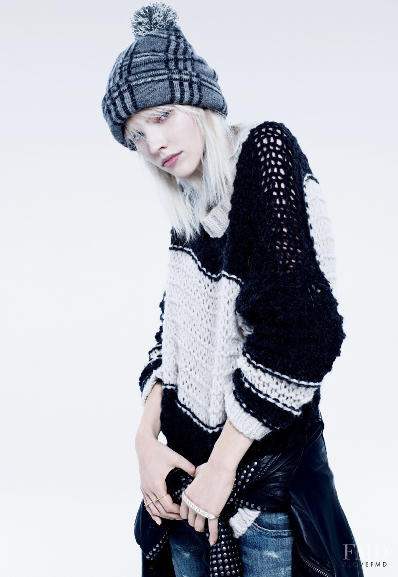 Sasha Luss featured in  the Free People catalogue for Fall 2014