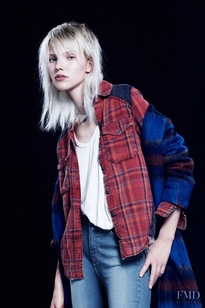 Sasha Luss featured in  the Free People catalogue for Fall 2014