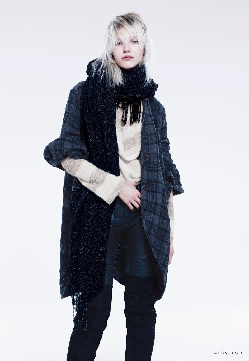 Sasha Luss featured in  the Free People catalogue for Fall 2014