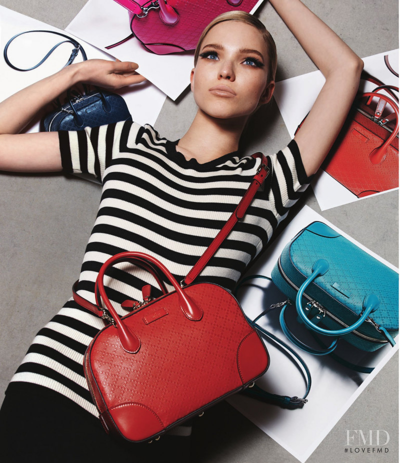 Sasha Luss featured in  the Neiman Marcus catalogue for Fall 2014