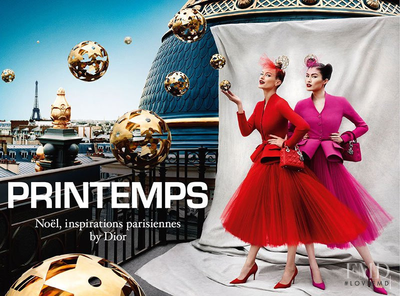 Carolyn Murphy featured in  the Printemps (DEPARTMENT STORE) advertisement for Holiday 2013