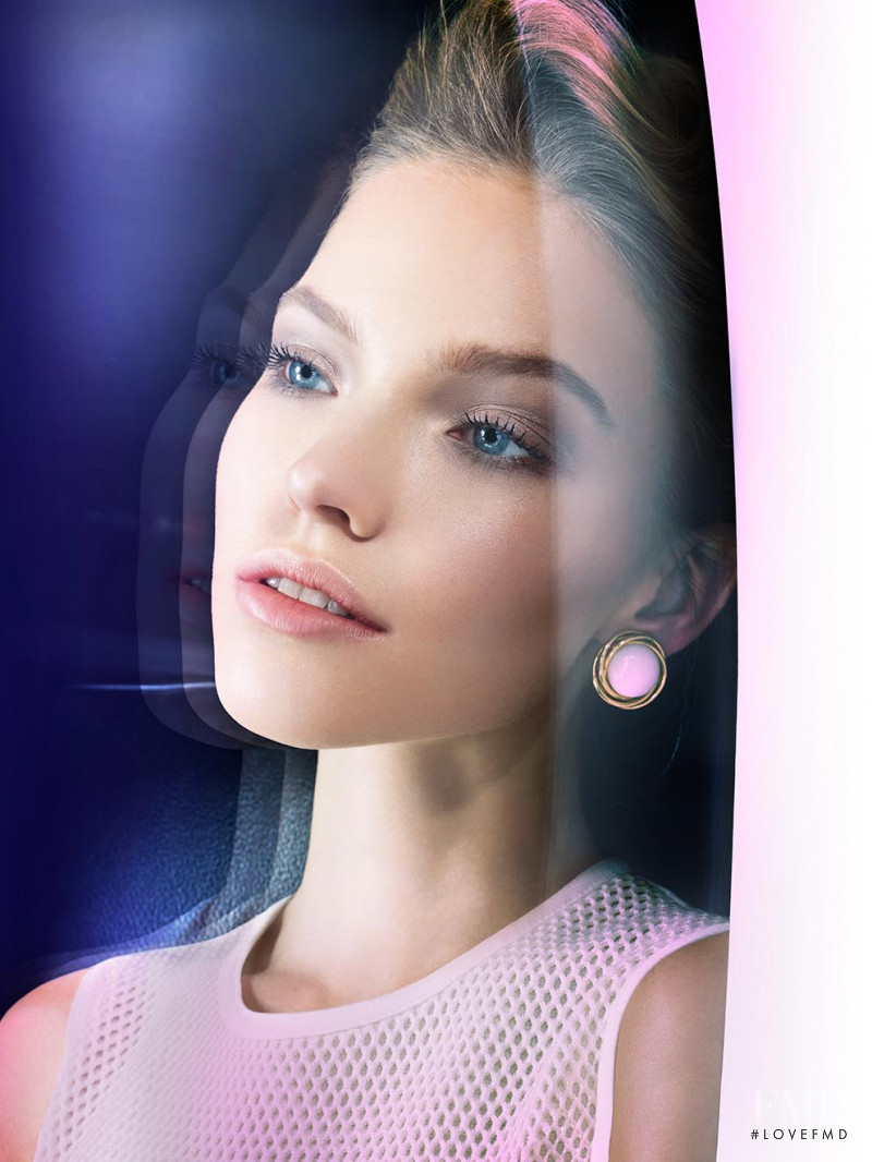 Sasha Luss featured in  the Saks Fifth Avenue Beauty catalogue for Spring 2015