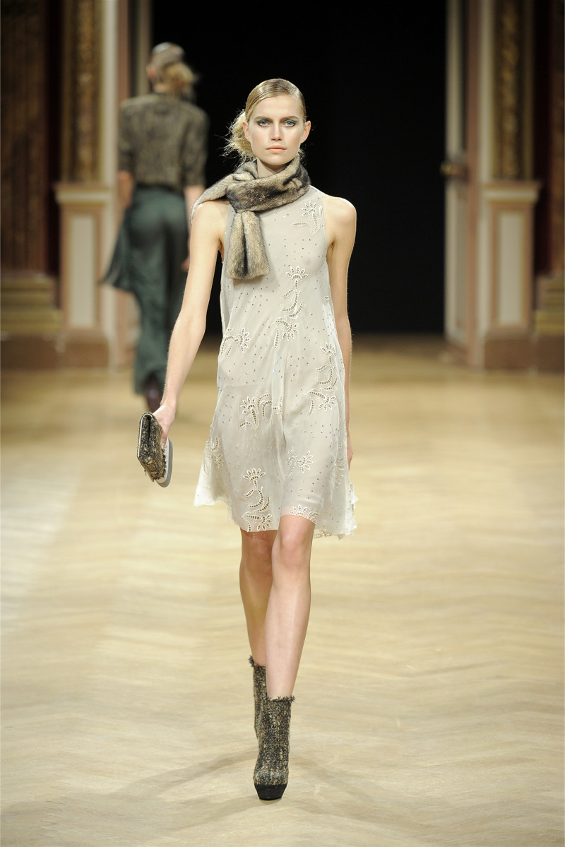 Cato van Ee featured in  the Talbot Runhof fashion show for Autumn/Winter 2012