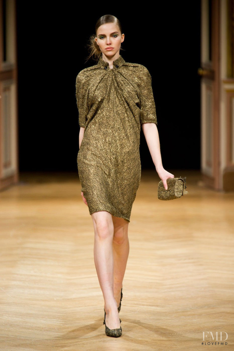 Sasha Luss featured in  the Talbot Runhof fashion show for Autumn/Winter 2012