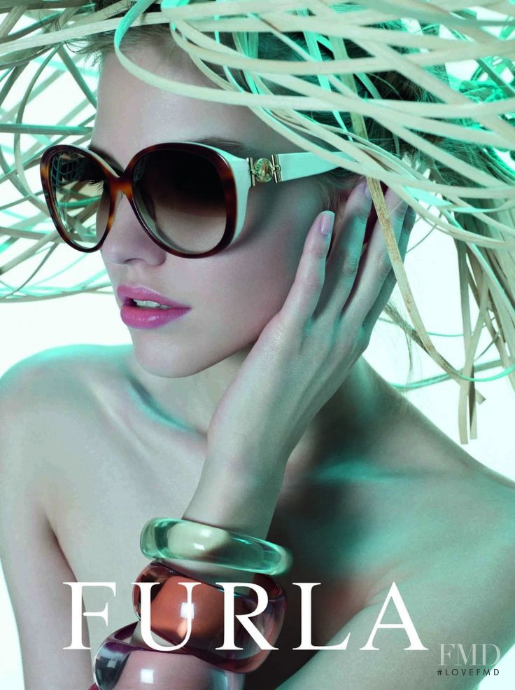 Sasha Luss featured in  the Furla advertisement for Spring/Summer 2012