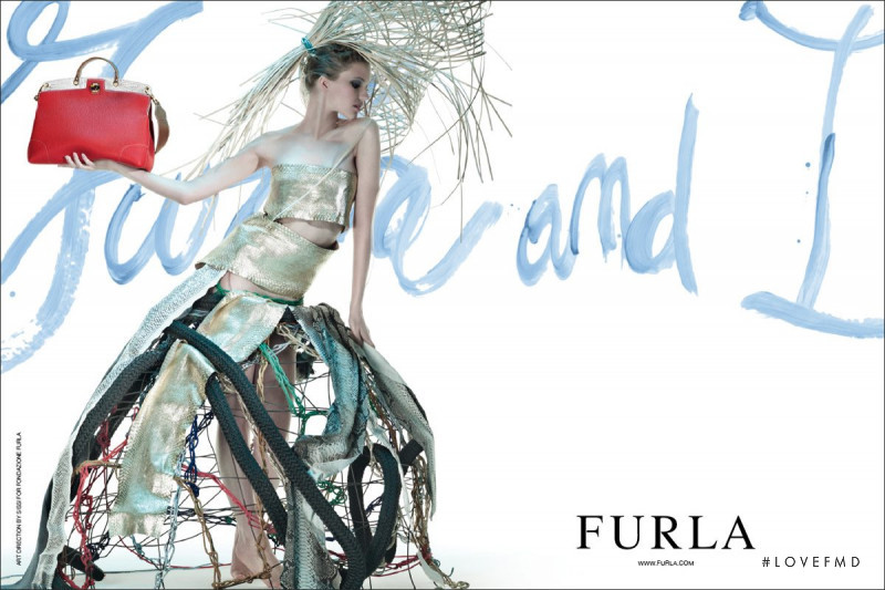 Sasha Luss featured in  the Furla advertisement for Spring/Summer 2012