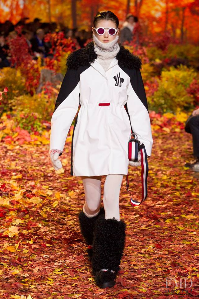 Alicia Holtz featured in  the Moncler Gamme Rouge fashion show for Autumn/Winter 2017