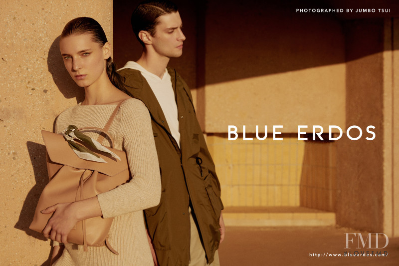 Ansley Gulielmi featured in  the Blue Erdos advertisement for Spring/Summer 2018