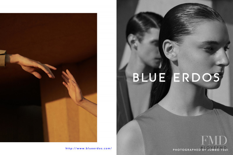 Ansley Gulielmi featured in  the Blue Erdos advertisement for Spring/Summer 2018