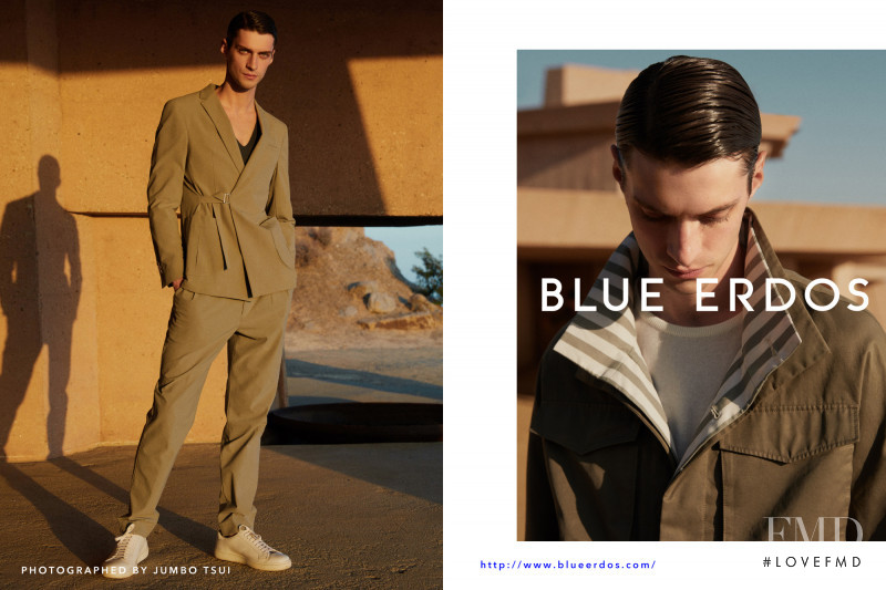 Blue Erdos advertisement for Spring/Summer 2018