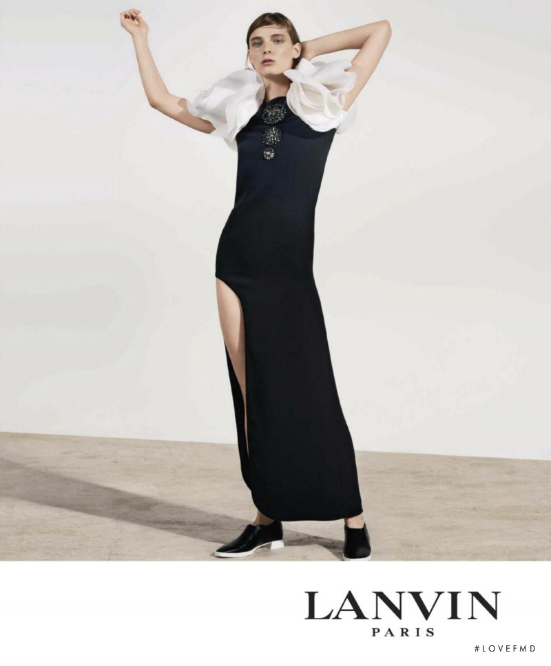 Ansley Gulielmi featured in  the Lanvin advertisement for Spring/Summer 2018