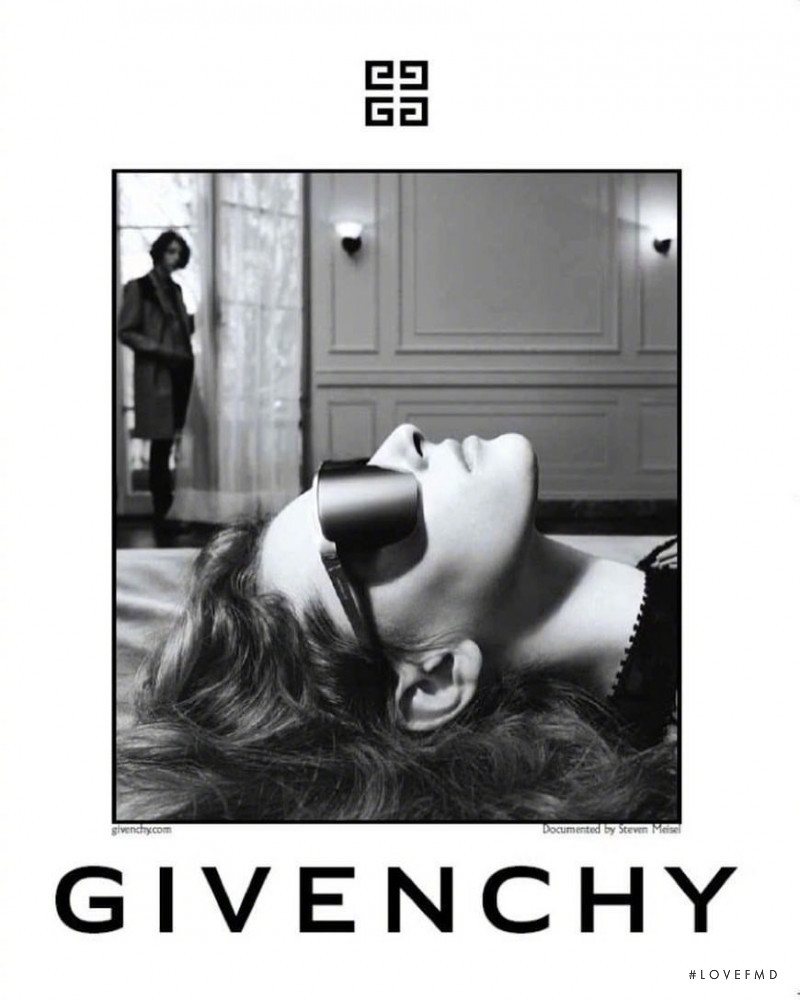 Ansley Gulielmi featured in  the Givenchy Eyewear advertisement for Spring/Summer 2018