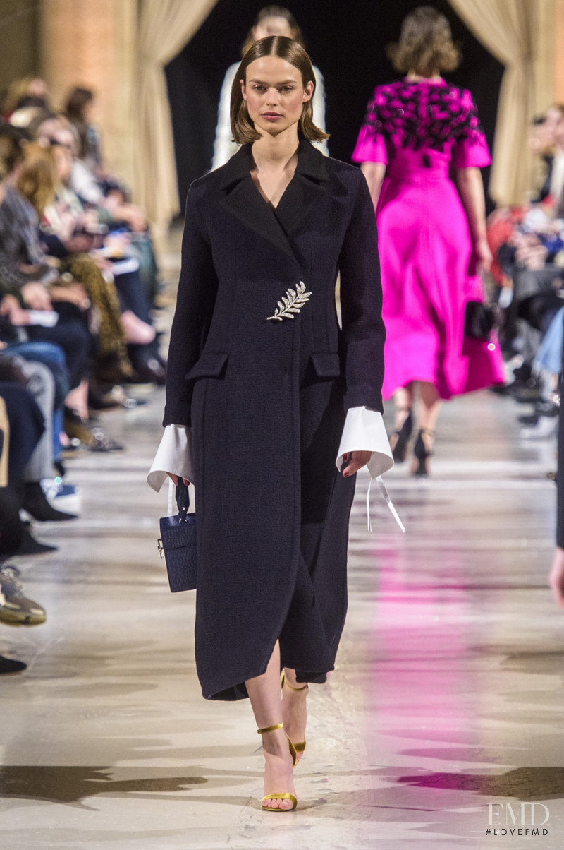 Birgit Kos featured in  the Oscar de la Renta fashion show for Autumn/Winter 2018