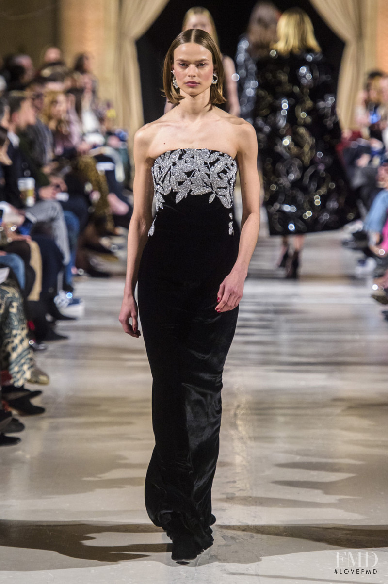 Birgit Kos featured in  the Oscar de la Renta fashion show for Autumn/Winter 2018