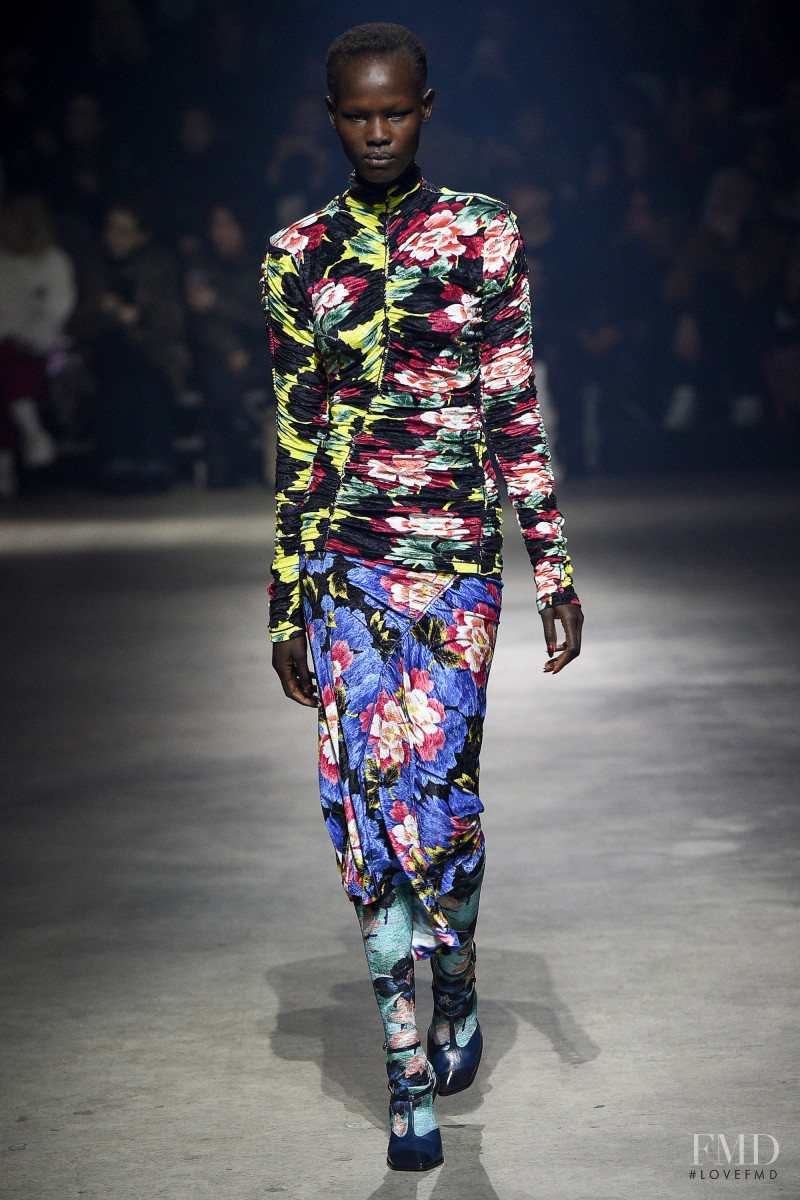 Shanelle Nyasiase featured in  the Kenzo fashion show for Autumn/Winter 2018