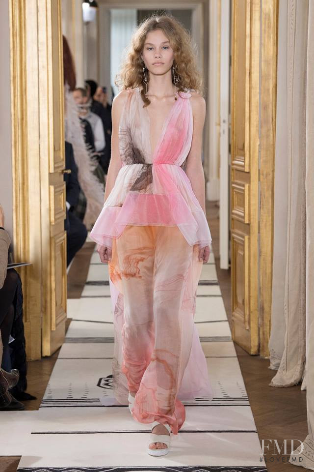 Margo Millien featured in  the Schiaparelli fashion show for Spring/Summer 2018