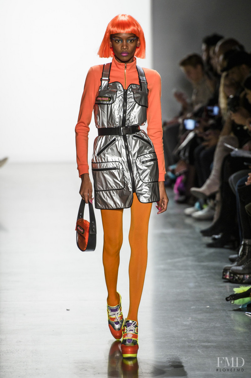 Elibeidy Dani featured in  the Jeremy Scott fashion show for Autumn/Winter 2018