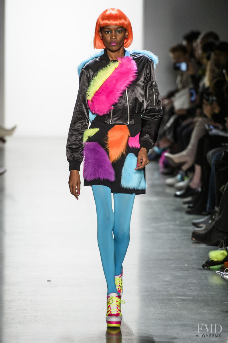 Elibeidy Dani featured in  the Jeremy Scott fashion show for Autumn/Winter 2018