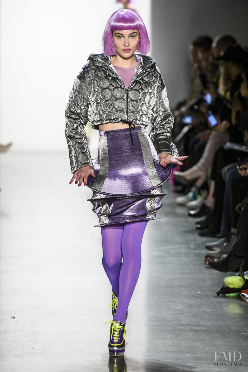 Grace Elizabeth featured in  the Jeremy Scott fashion show for Autumn/Winter 2018