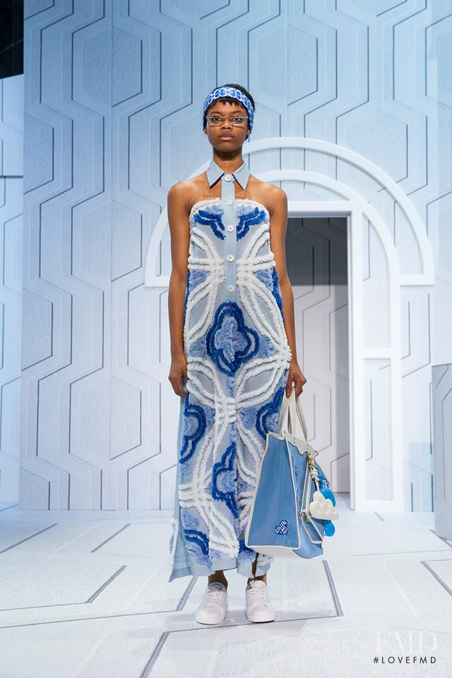 Aaliyah Hydes featured in  the Anya Hindmarch fashion show for Spring/Summer 2018