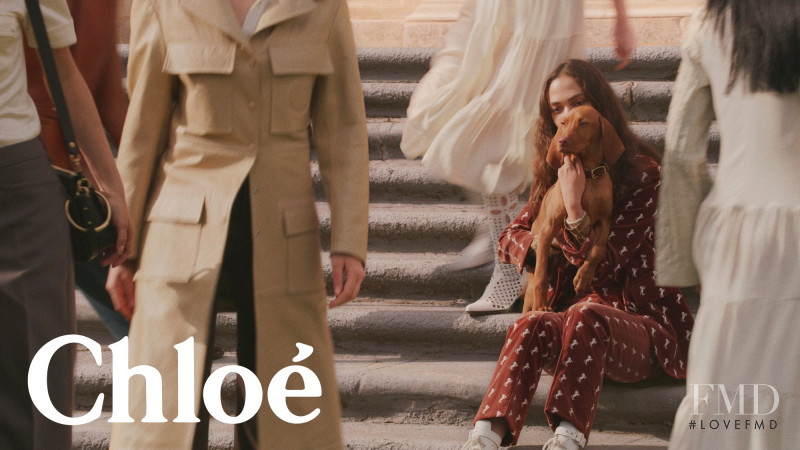 Sophie Koella featured in  the Chloe advertisement for Spring/Summer 2018