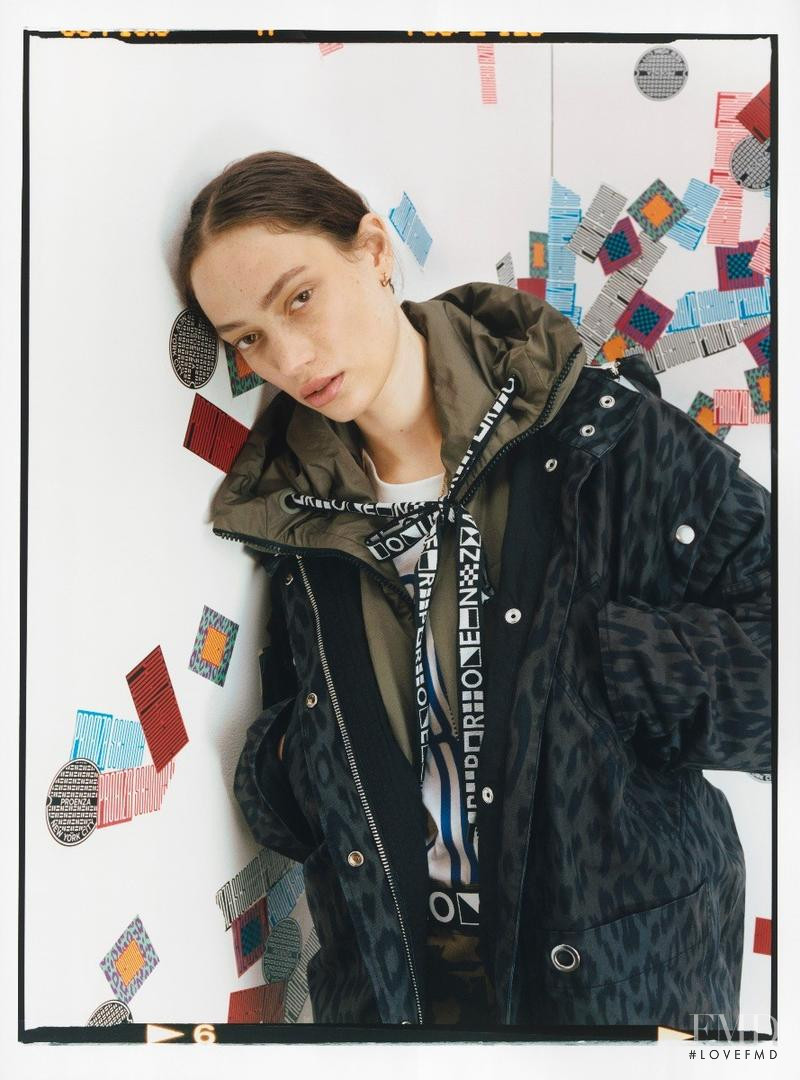 Sophie Koella featured in  the Proenza Schouler lookbook for Spring/Summer 2018