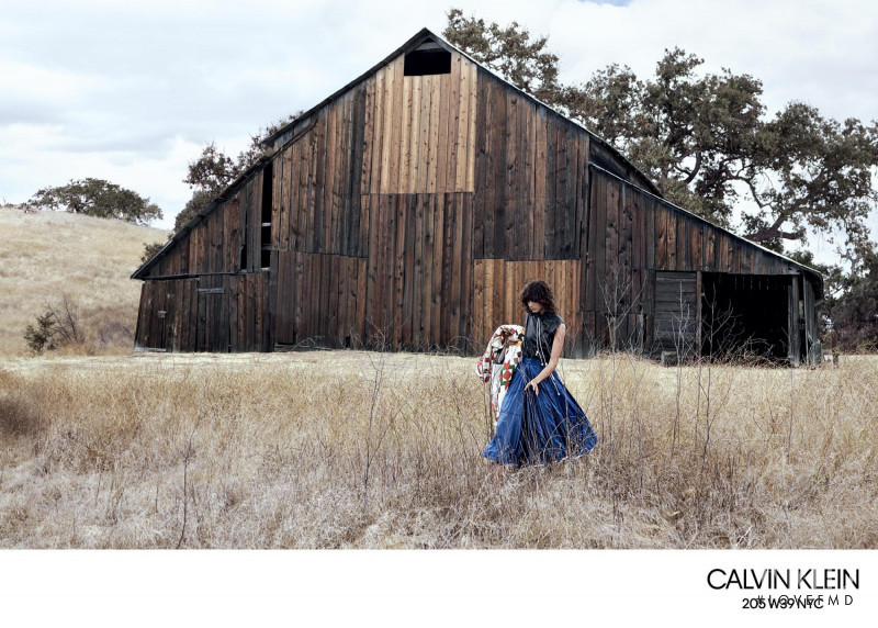Mica Arganaraz featured in  the Calvin Klein 205W39NYC advertisement for Spring/Summer 2018