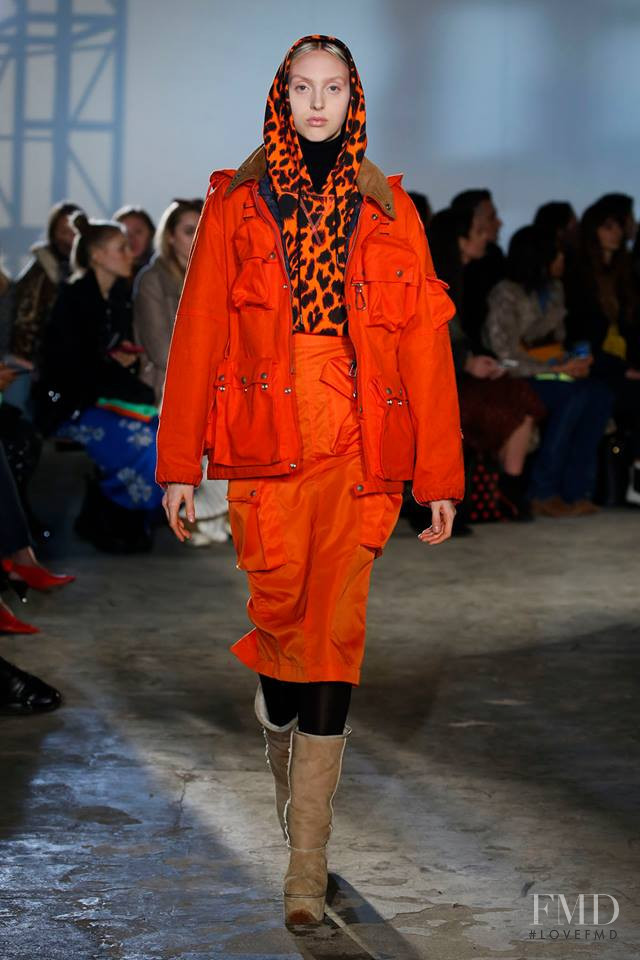 Delilah Koch featured in  the R13 fashion show for Autumn/Winter 2018