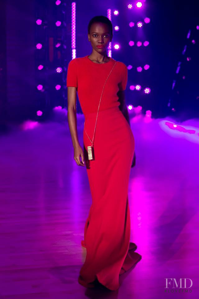 Akiima Ajak featured in  the Brandon Maxwell fashion show for Autumn/Winter 2018
