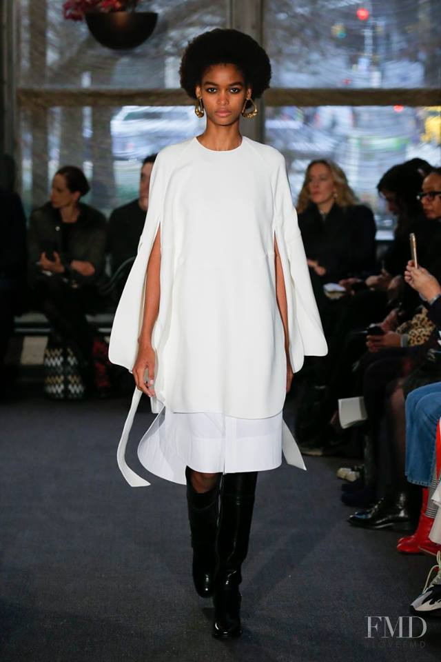 Blesnya Minher featured in  the Derek Lam fashion show for Autumn/Winter 2018