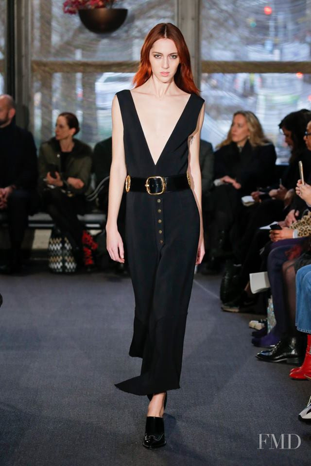 Teddy Quinlivan featured in  the Derek Lam fashion show for Autumn/Winter 2018