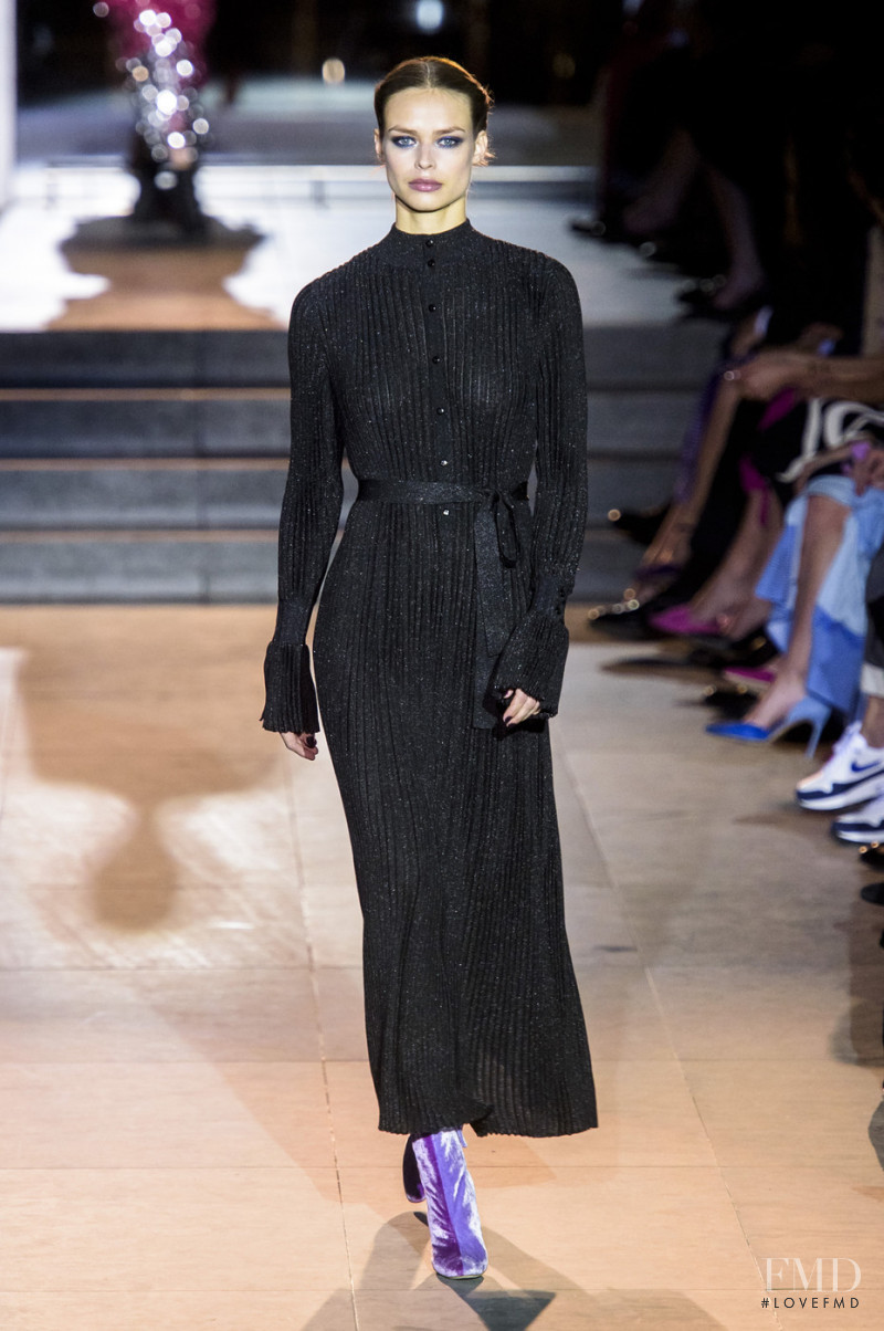 Birgit Kos featured in  the Carolina Herrera fashion show for Autumn/Winter 2018