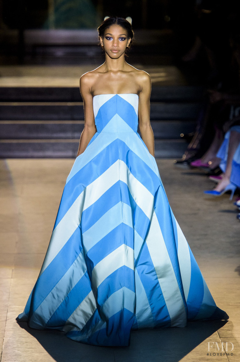 Naomi Chin Wing featured in  the Carolina Herrera fashion show for Autumn/Winter 2018