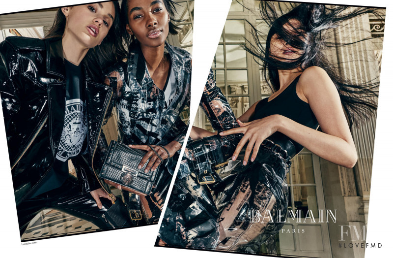 Tami Williams featured in  the Balmain advertisement for Spring/Summer 2018