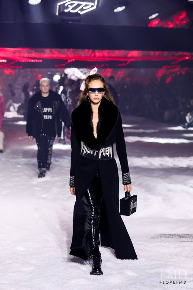 Moira Berntz featured in  the Philipp Plein fashion show for Autumn/Winter 2018