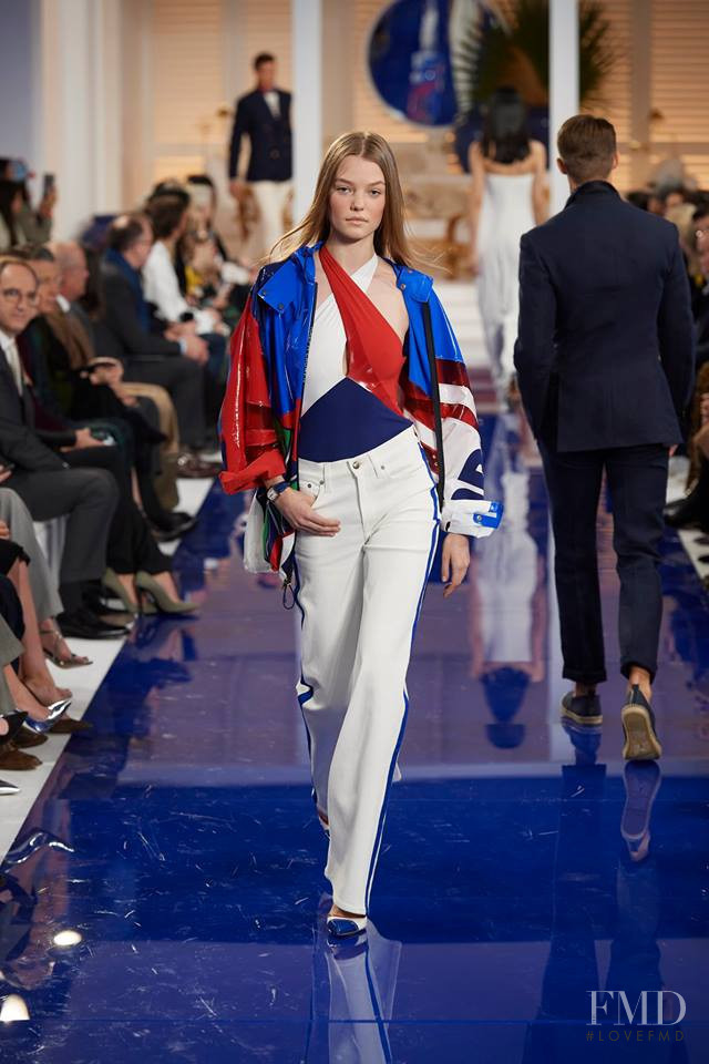 Roos Abels featured in  the Ralph Lauren Collection fashion show for Autumn/Winter 2018