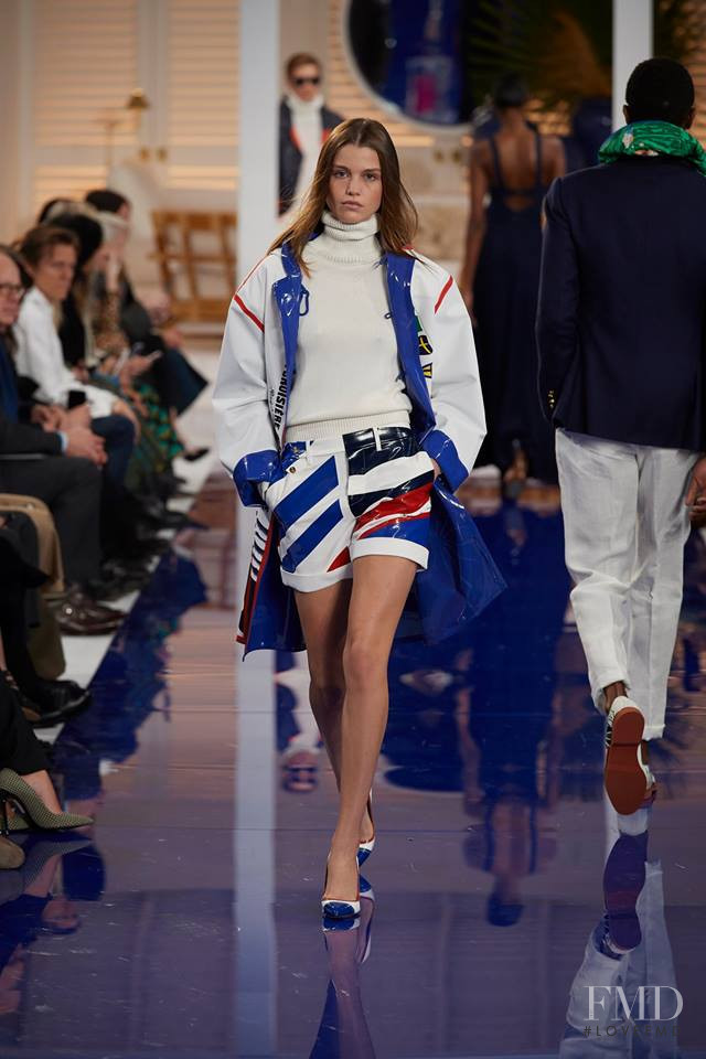 Luna Bijl featured in  the Ralph Lauren Collection fashion show for Autumn/Winter 2018