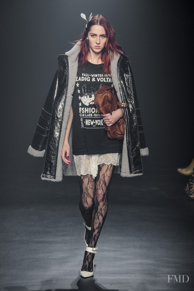 Teddy Quinlivan featured in  the Zadig & Voltaire fashion show for Autumn/Winter 2018