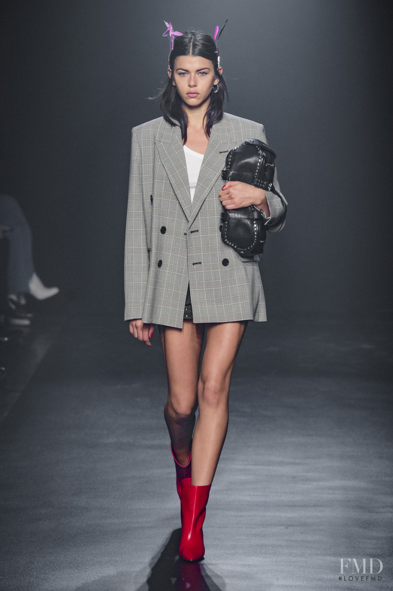 Georgia Fowler featured in  the Zadig & Voltaire fashion show for Autumn/Winter 2018