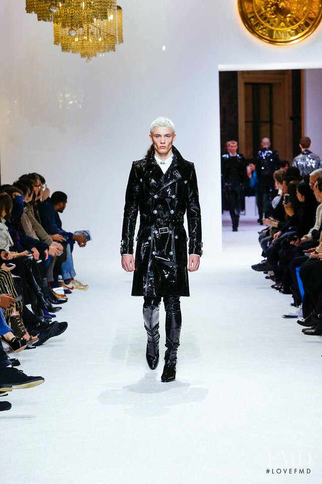 Joao Knorr featured in  the Balmain fashion show for Autumn/Winter 2018